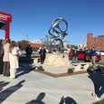 Community National Bank and Trust Ribbon Cutting and Sculpture Dedication